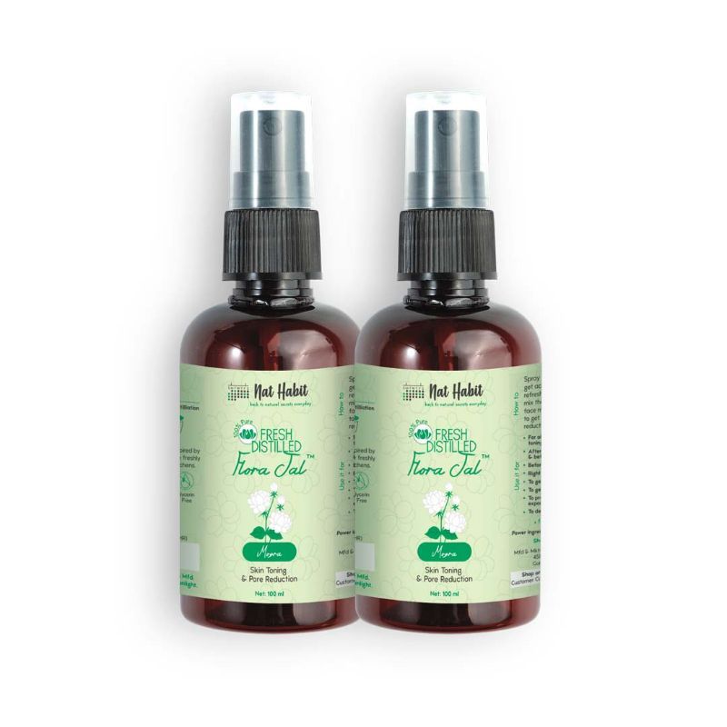 Nat Habit 100% Pure Mogra Jal- Mogra Water, Toner & Face Mist for Oil Control, Acne & Skin Hydration