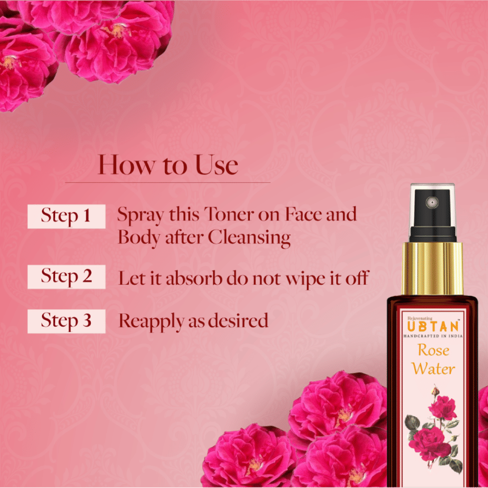 Rejuvenating UBTAN Rose Water Face & Body Toner