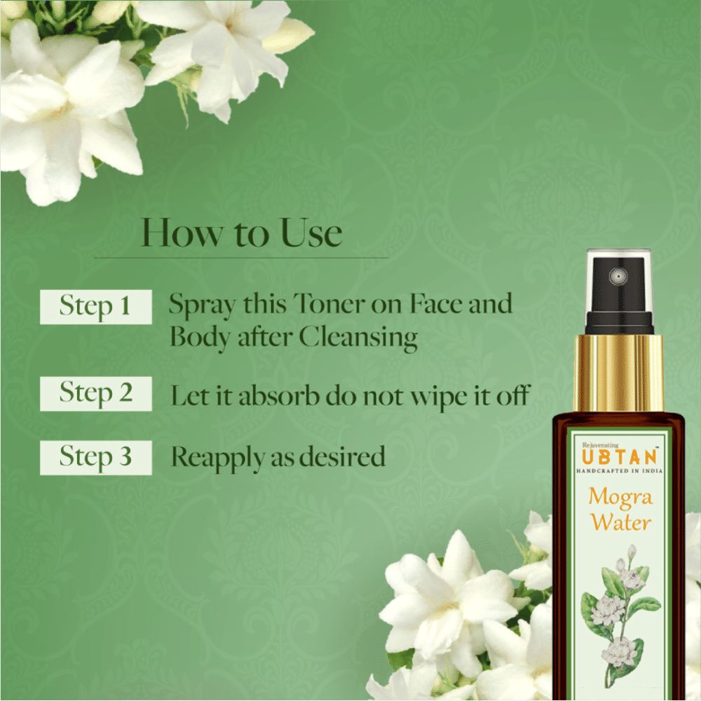 Rejuvenating UBTAN Mogra Water Face & Body Toner