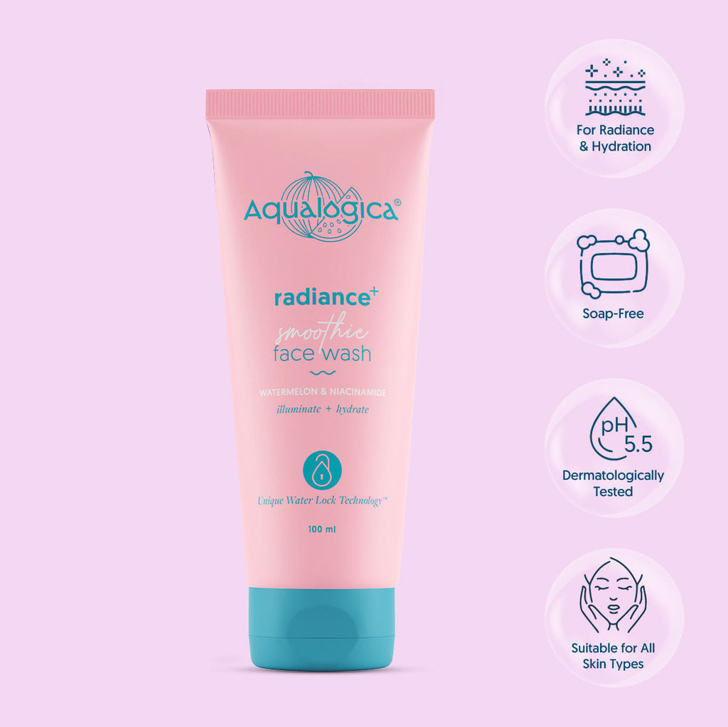 Aqualogica Radiance+ Smoothie Face Wash with Watermelon & Niacinamide