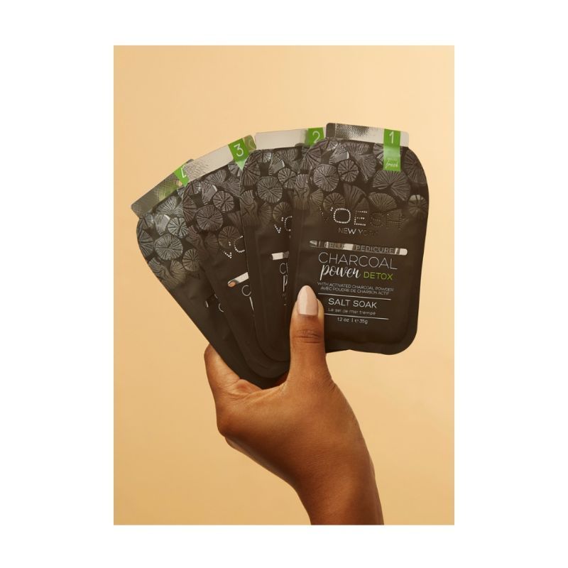 VOESH Deluxe Pedicure In A Box (4 Step) - Charcoal Power Detox