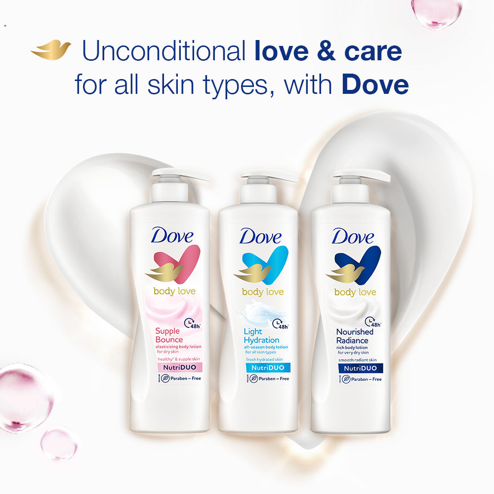 Dove Body Love Supple Bounce Body Lotion For Dry Skin Paraben Free
