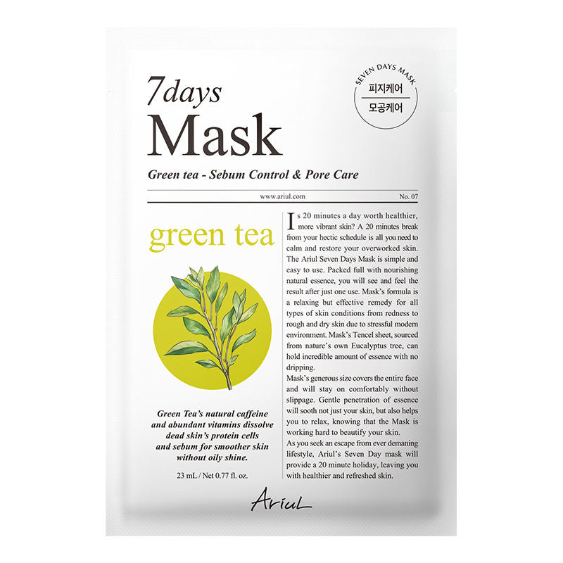 Ariul 7days Mask - Green Tea + S