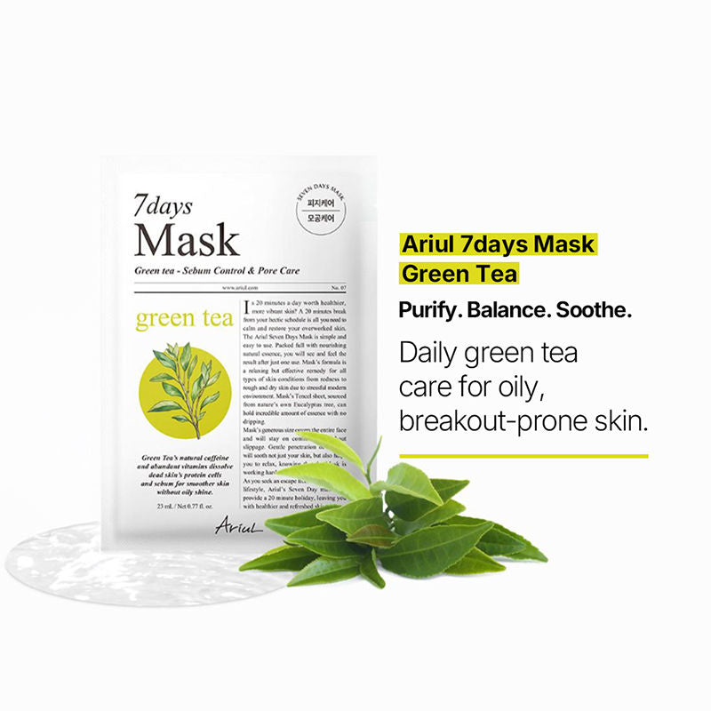 Ariul 7days Mask - Green Tea + S