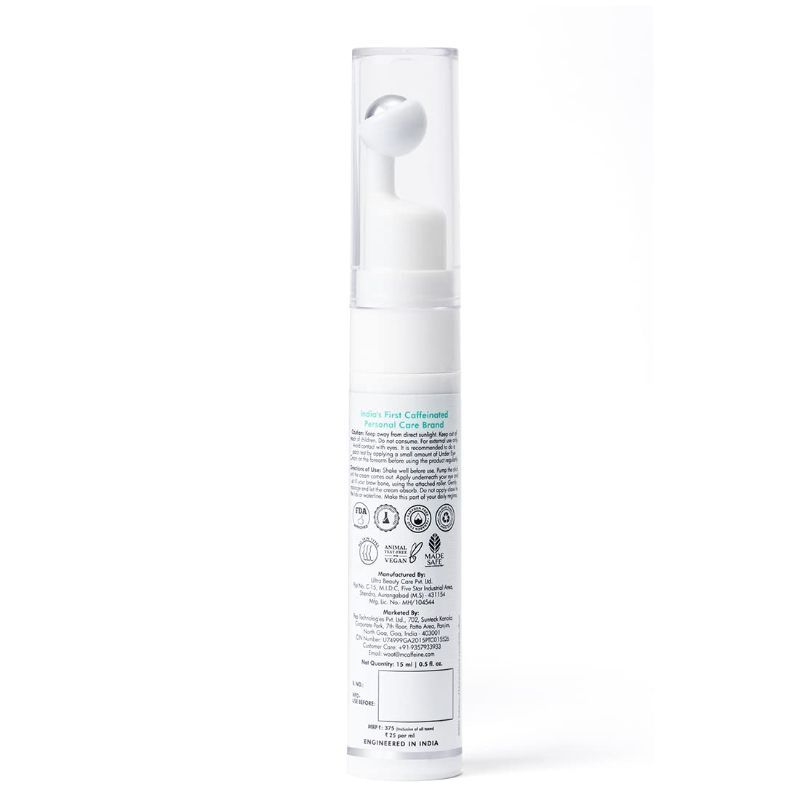 MCaffeine Vitamin C Green Tea Under Eye Cream with 3% Caffeine to Reduce Fine Lines & Dark Circles