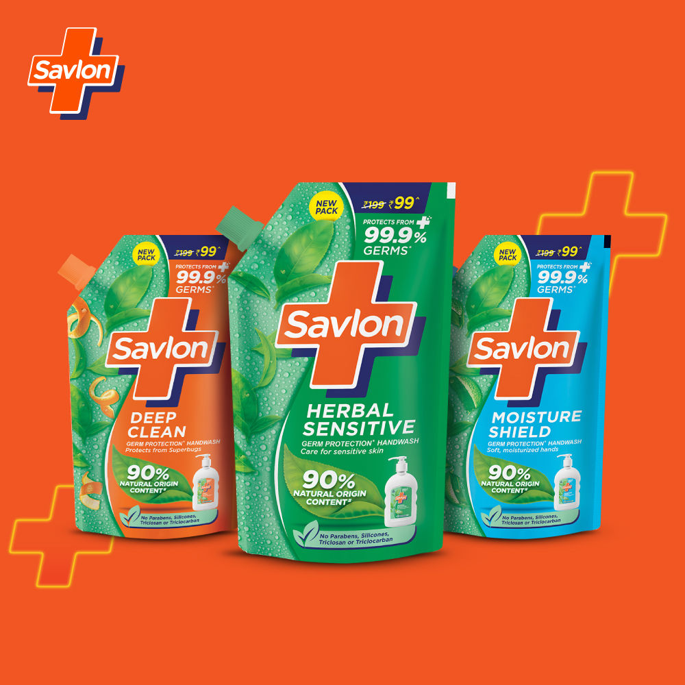 Savlon Herbal Sensitive PH Balanced Liquid Handwash Refill Pouch