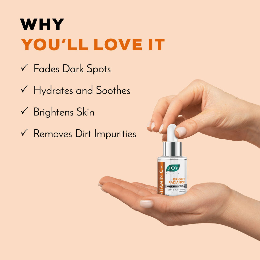 Joy Skin Brightening Vitamin C + Face Serum For Glowing Skin, Controls Premature Ageing