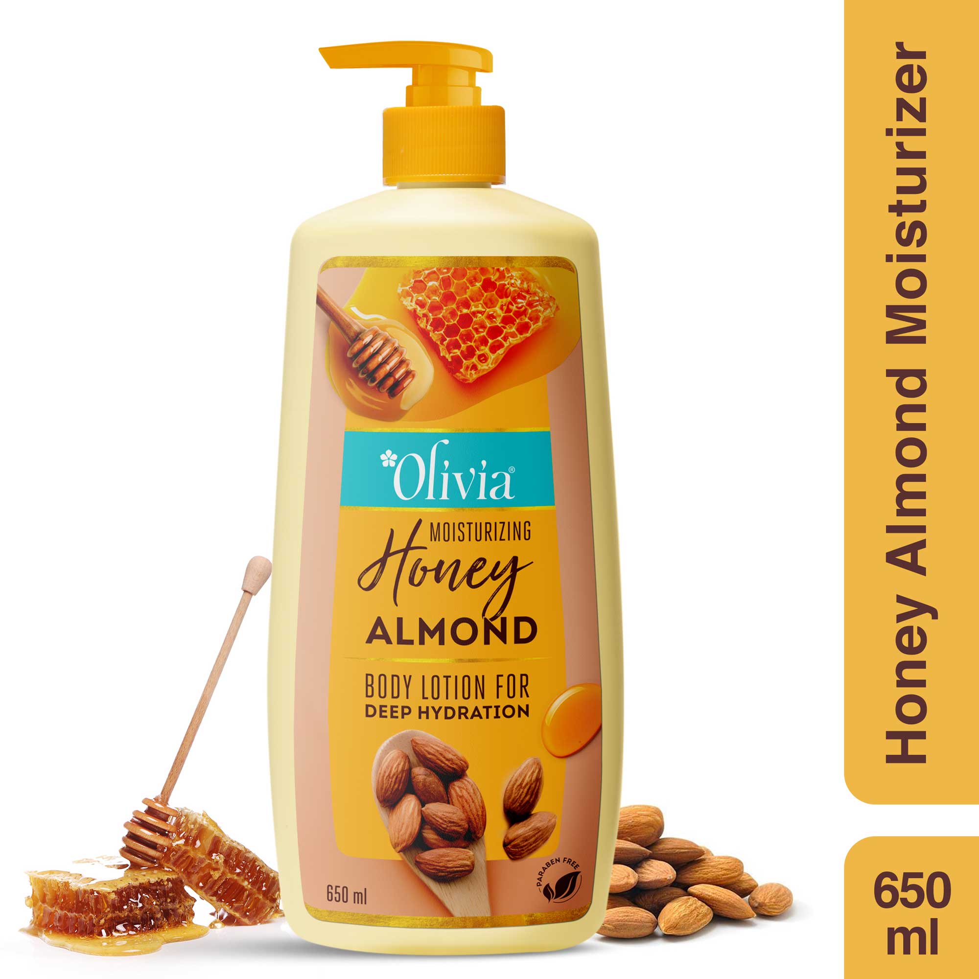Olivia Honey Almond Moisturizer Body Lotion For Deep Hydration