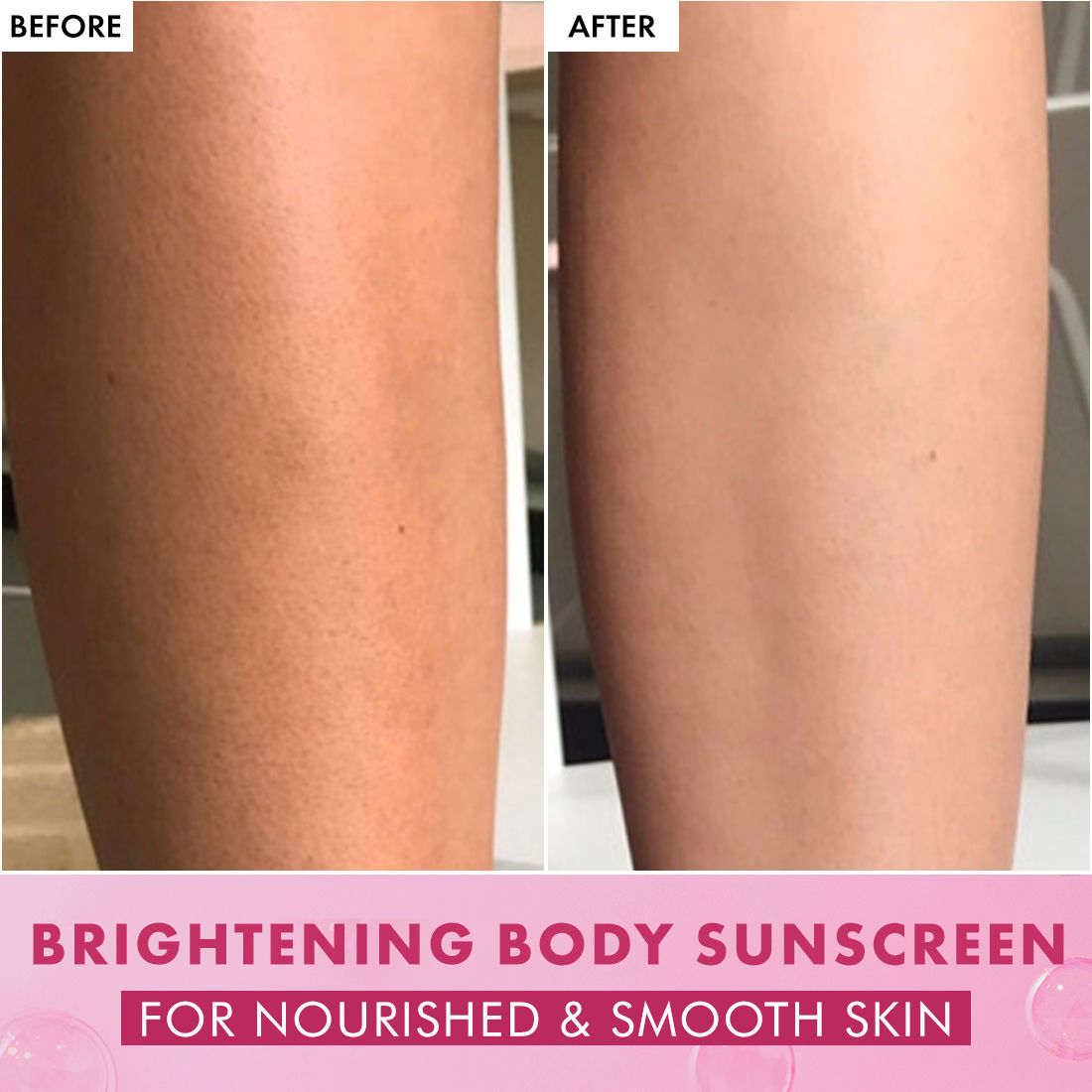 Mcaffeine Brightening Raspberry Rush Serum Body Lotion SPF 50 PA+++ With Niacinamide Non-Sticky