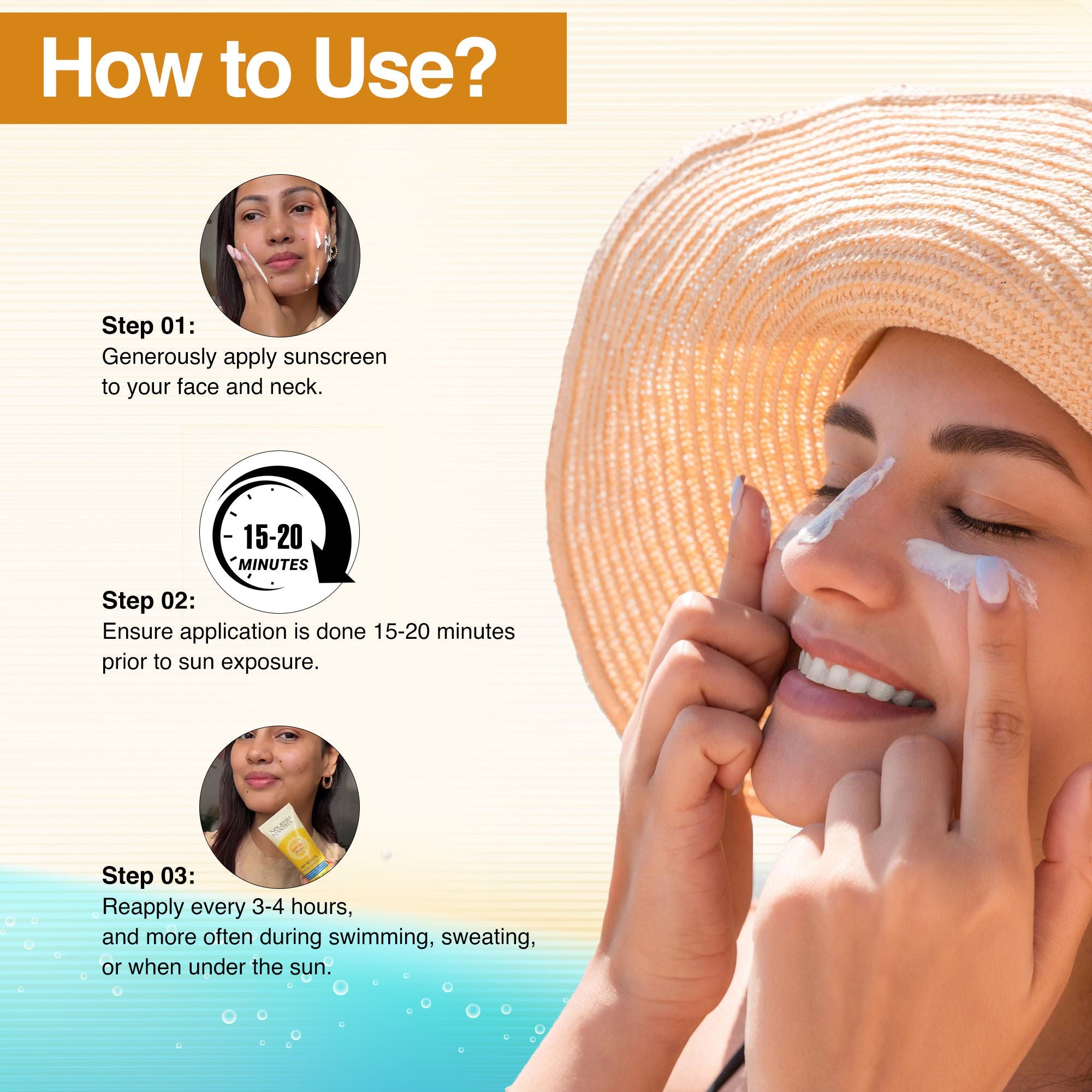 Nourish Mantra Ray Rescue Invisible Sunscreen with SPF 50 & Aquaxyl for UV Protection