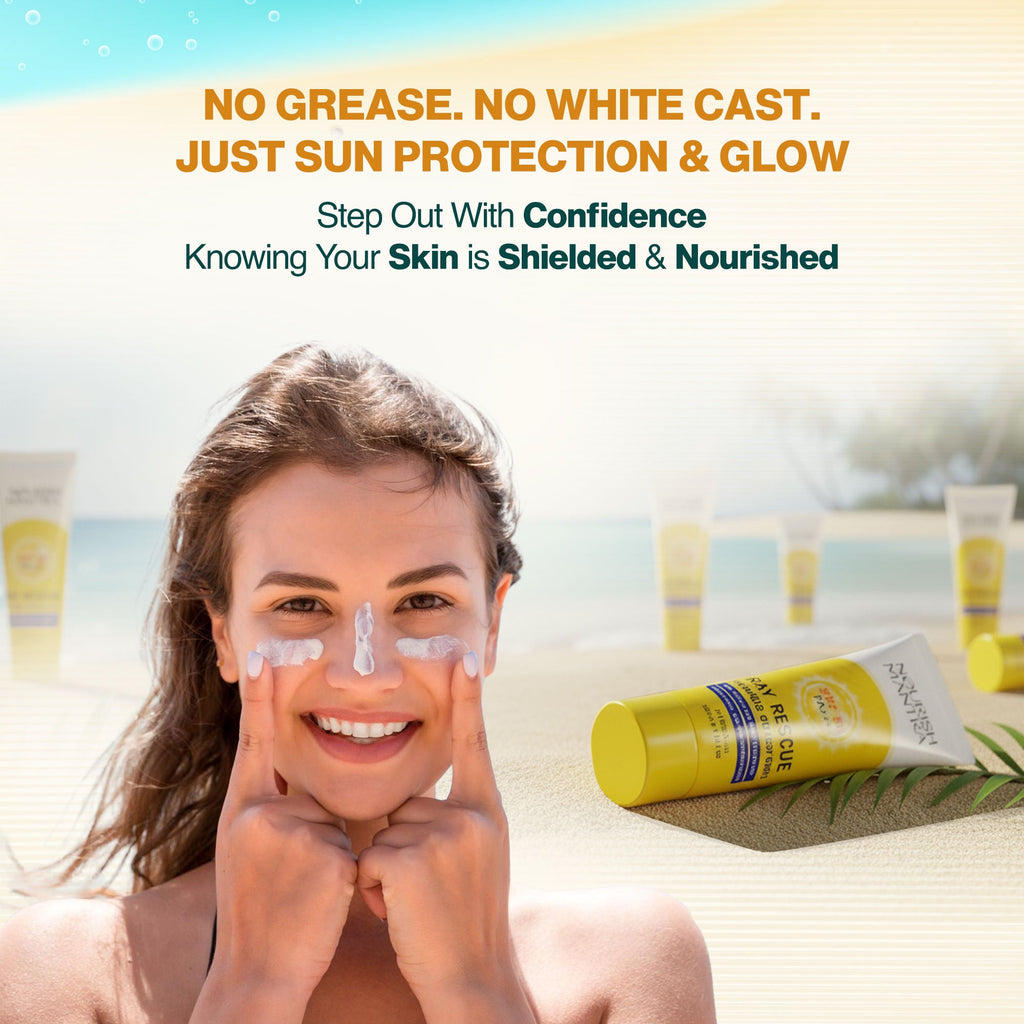 Nourish Mantra Ray Rescue Invisible Sunscreen with SPF 50 & Aquaxyl for UV Protection