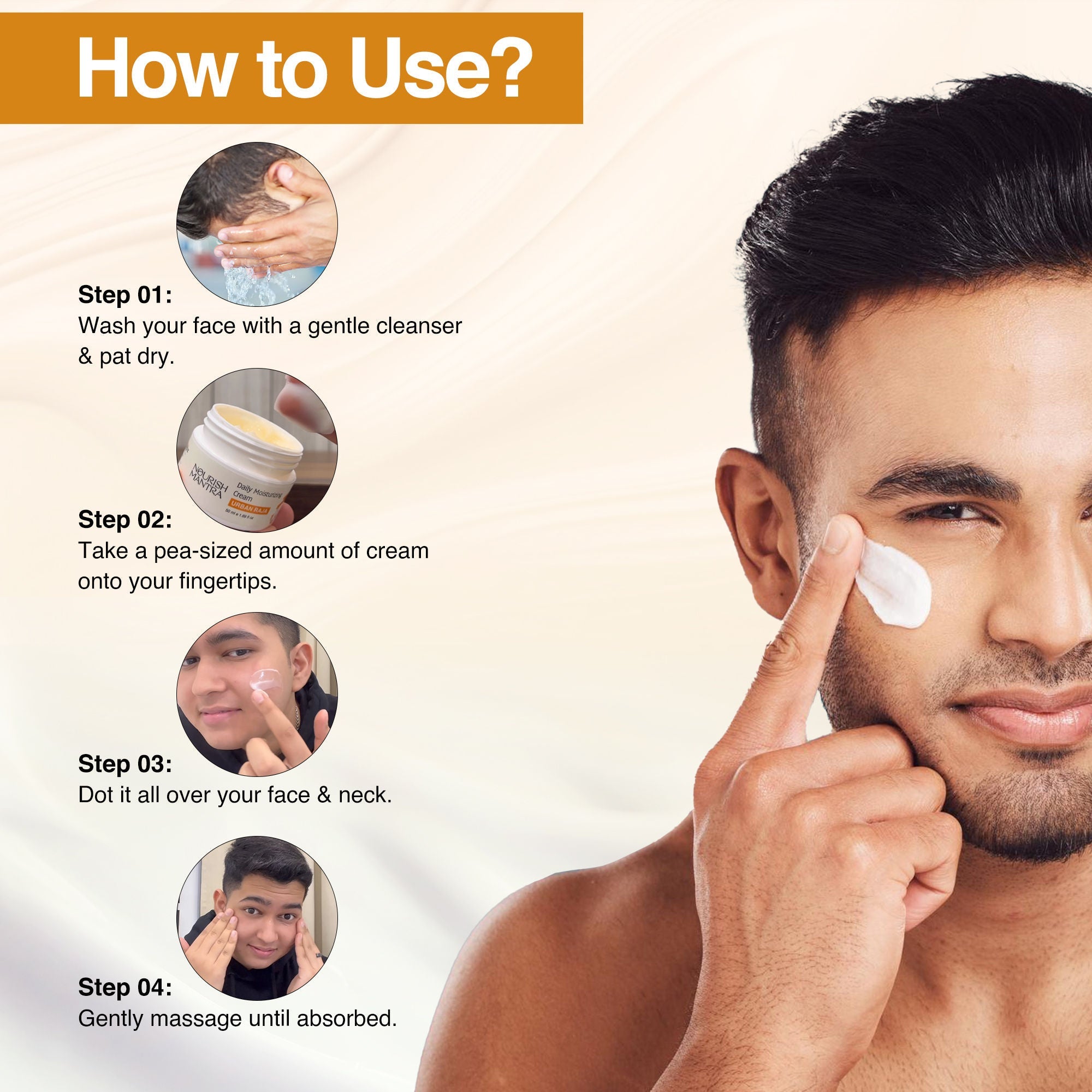 Nourish Mantra Urban Raja Daily Moisturizing Cream for Smooth & Nourished Skin