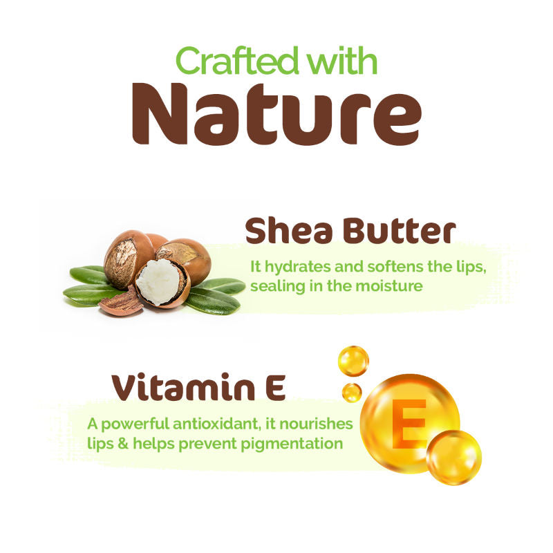 Mamaearth Nourishing Natural Lip Balm with Vitamin E and Shea Butter for 12 Hour Moisturization