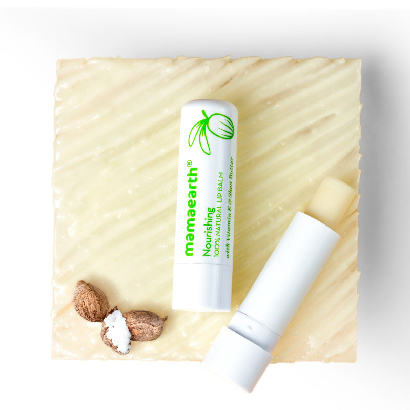 Mamaearth Nourishing Natural Lip Balm with Vitamin E and Shea Butter for 12 Hour Moisturization