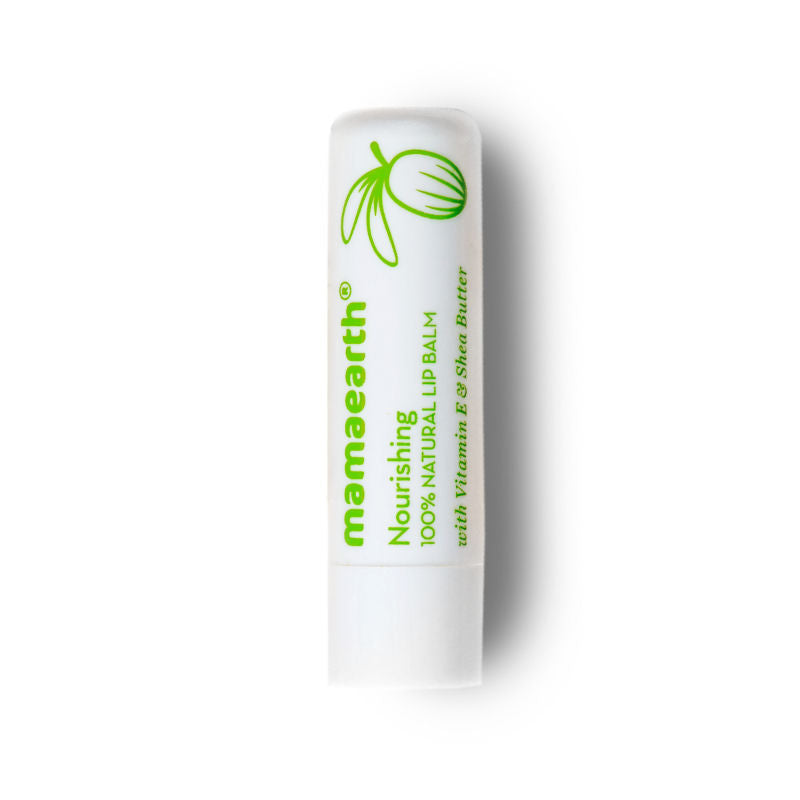 Mamaearth Nourishing Natural Lip Balm with Vitamin E and Shea Butter for 12 Hour Moisturization