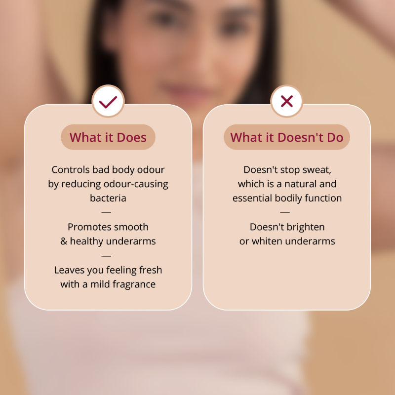 Carmesi Natural Underarms Roll On Deodorant For Women - Sweet Summer, No Alcohol Or Aluminium