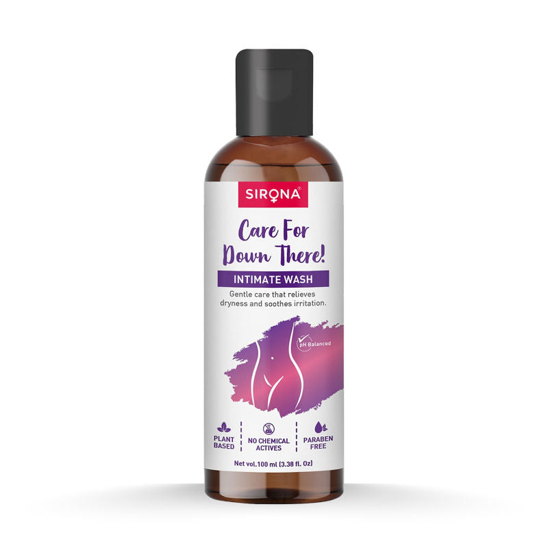 Sirona Natural Intimate Wash, Reduces Odor, Itching, Maintains PH Balance, No Paraben & SLS