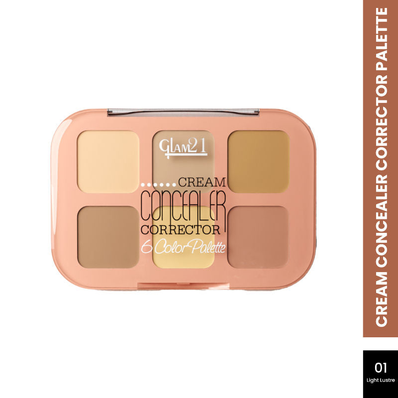 GLAM21 6 Shades Coverage Concealer Palette