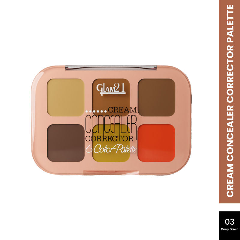 GLAM21 6 Shades Coverage Concealer Palette