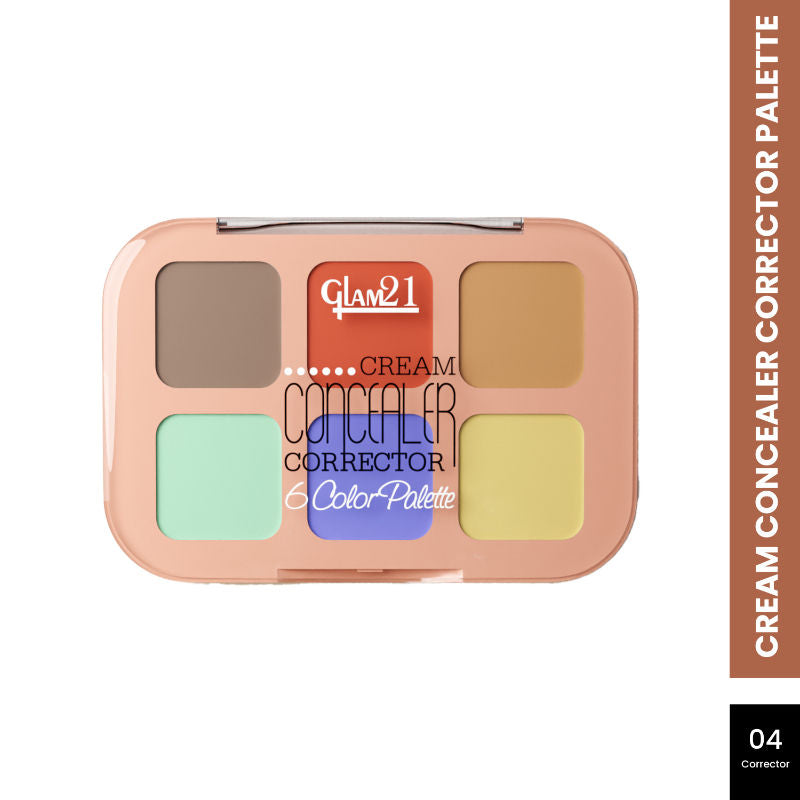 GLAM21 6 Shades Coverage Concealer Palette