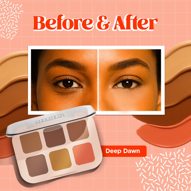 GLAM21 6 Shades Coverage Concealer Palette