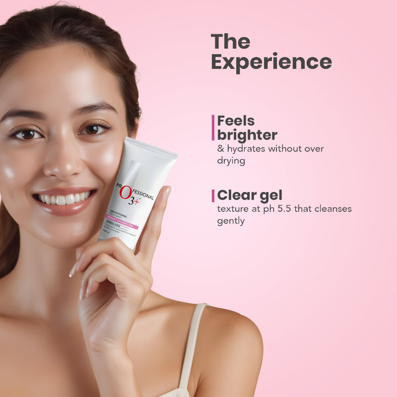 O3+ Brightening Face Wash with Cucumber & Aloe Vera Extract, All Skin Types