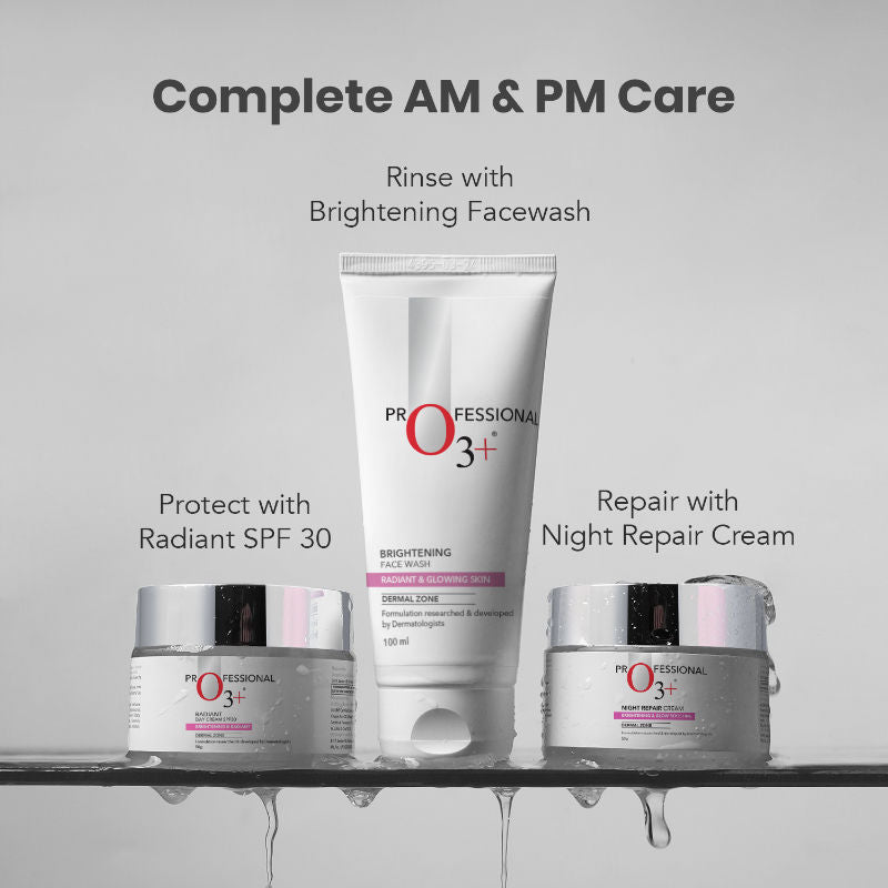 O3+ Brightening Face Wash with Cucumber & Aloe Vera Extract, All Skin Types