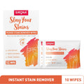 Sirona Period Stain Remover Wipes, Removes Stain in 60 sec, Gentle on Skin & Fabric, Travel Friendly