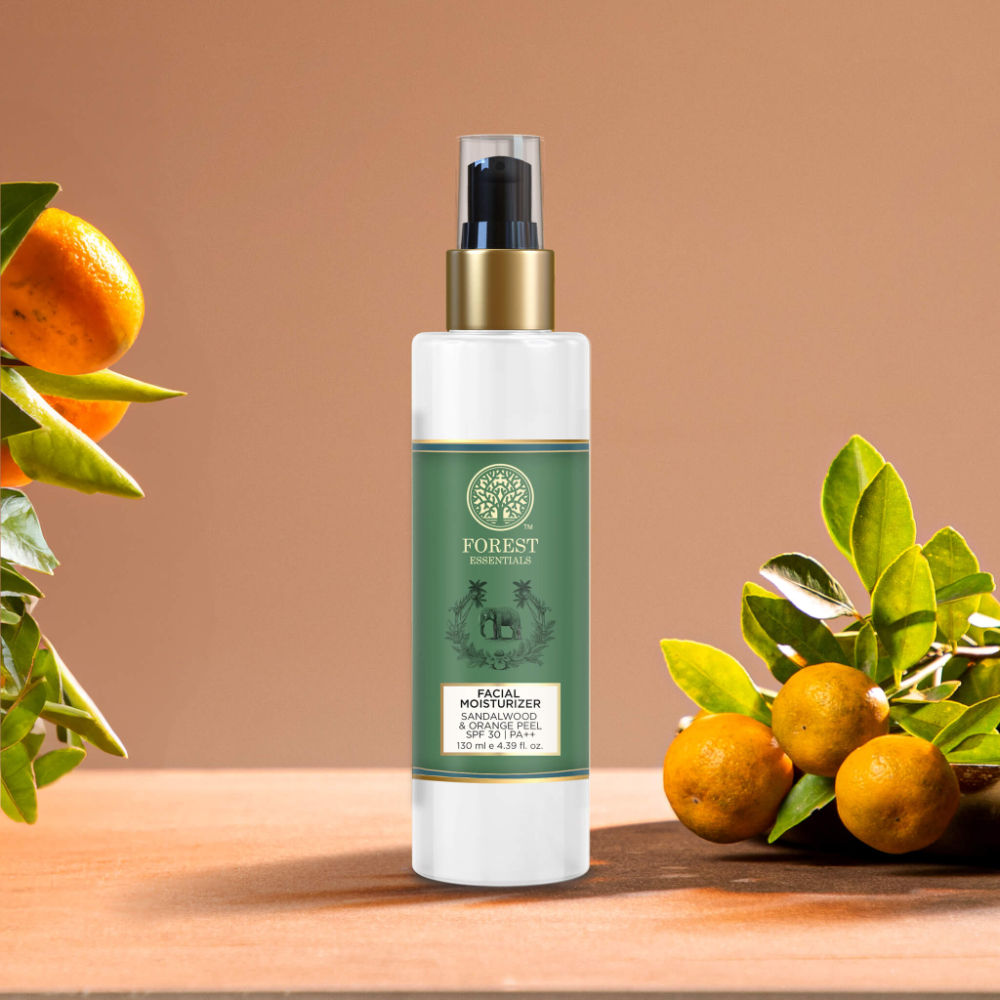 Forest Essentials Hydrating Facial Moisturiser with SPF 25 - Sandalwood & Orange Peel, Day Cream