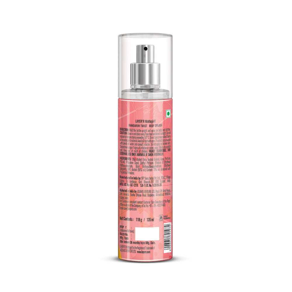 Layer'r Wottagirl! Mandarin Twist Body Splash For Her