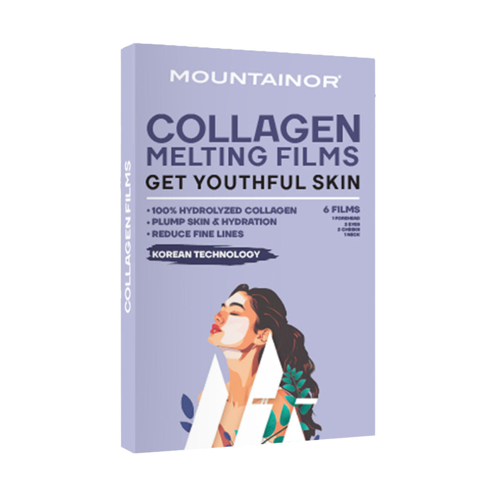Mountainor Melting Collagen Film Sheet Mask, Face & Neck Skin Patches, Anti Ageing Strips (Pack 2)