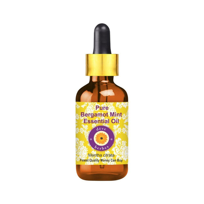 Deve Herbes Pure Bergamot Mint Essential Oil - Mentha Citrata Steam Distilled