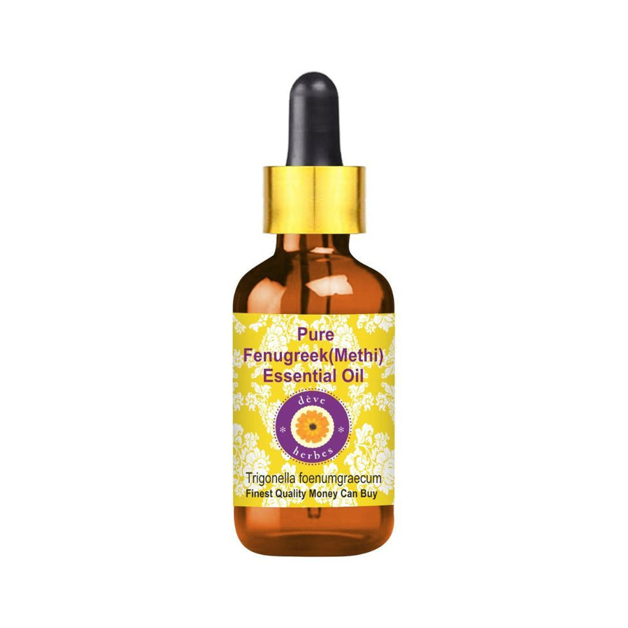 Deve Herbes Pure Fenugreek (Methi) Essential Oil - Strengthens Hair, Reduces Hair Fall & Adds Shine