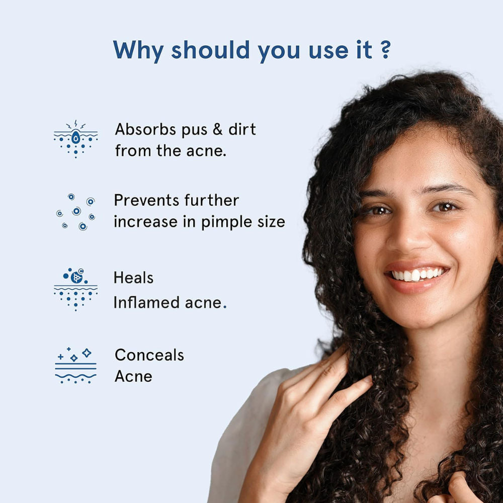 Be Bodywise Hydrocolloid Acne Pimple Patch Absorbs & Flattens Acne Overnight