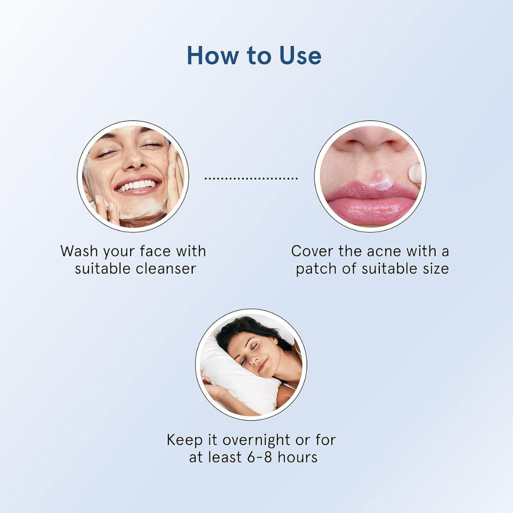 Be Bodywise Hydrocolloid Acne Pimple Patch Absorbs & Flattens Acne Overnight