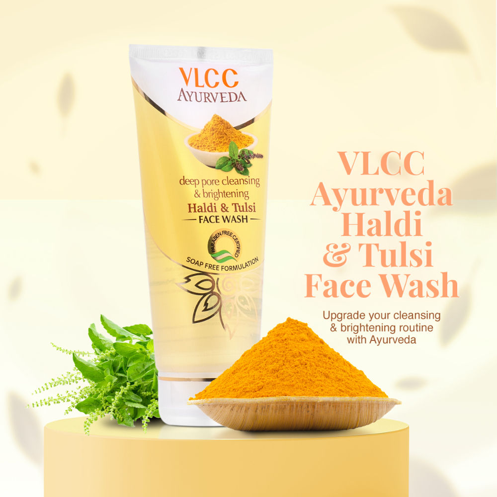 VLCC Ayurveda Deep Pore Cleansing & Brightening Haldi & Tulsi Face Wash