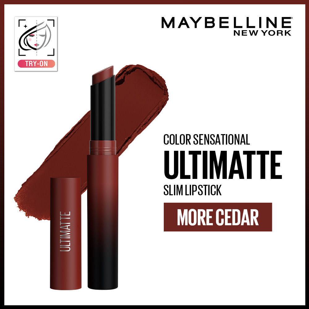 Maybelline New York Color Sensational Ultimattes Lipstick, Matte Finish - More Ruby