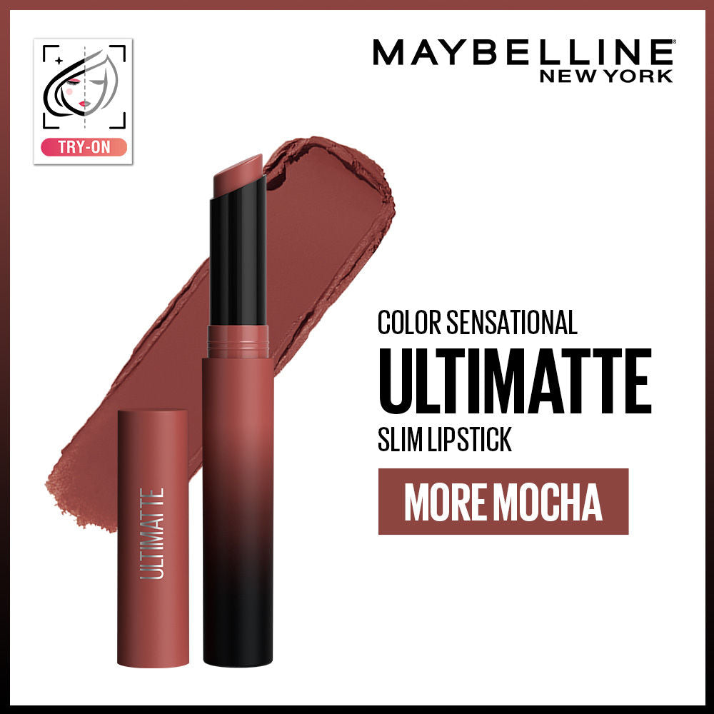Maybelline New York Color Sensational Ultimattes Lipstick, Matte Finish - More Ruby