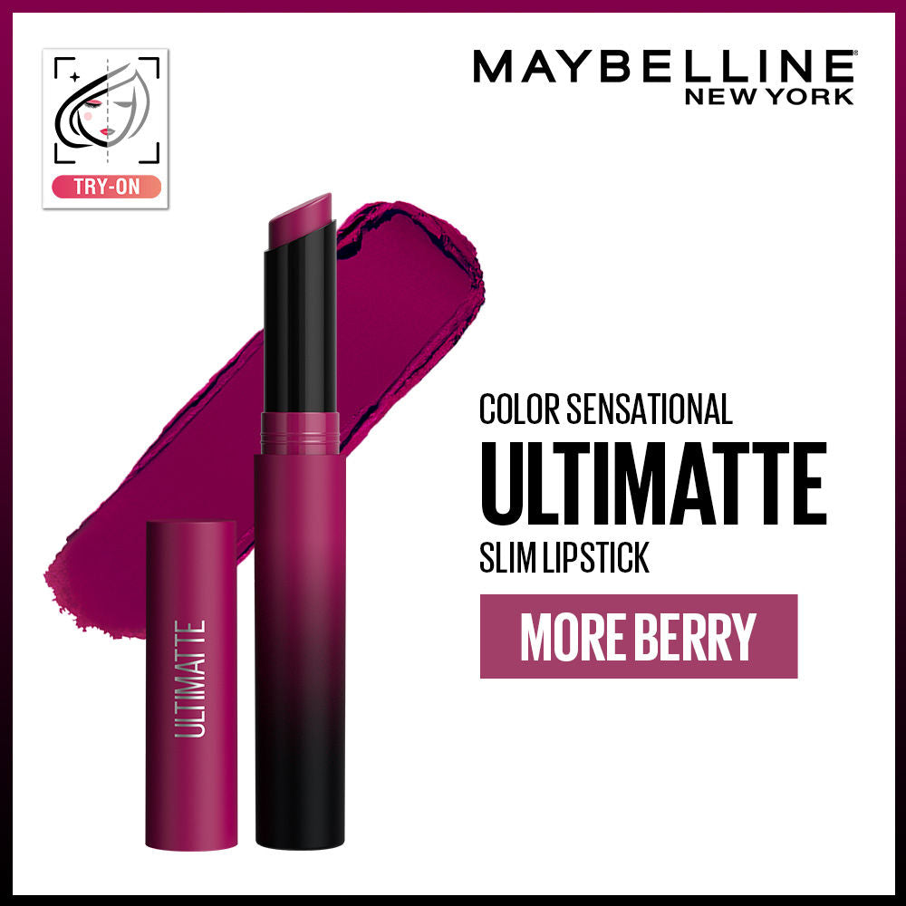 Maybelline New York Color Sensational Ultimattes Lipstick, Matte Finish - More Ruby