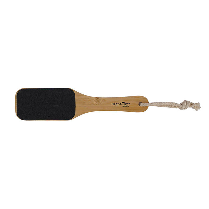 Ikonic Basics Double Sided Sand Bamboo Foot Scraper IKB-758C