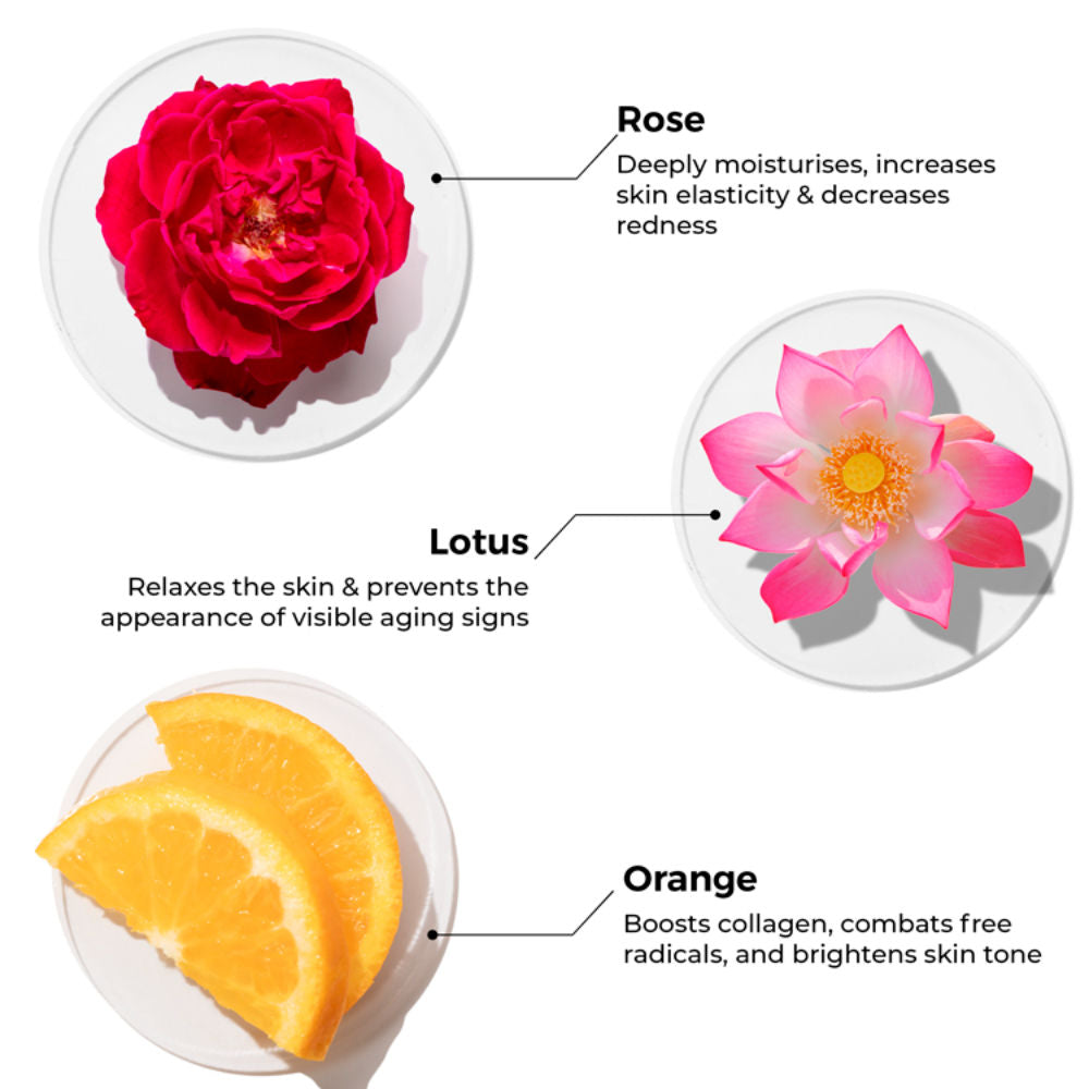 Brillare Professional Age Revival Face Wash for Anti-Aging Skin with Rose, Lotus & Orange