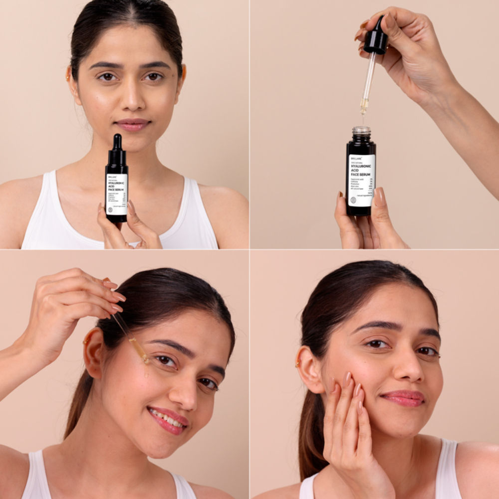 Brillare 2% Hyaluronic Acid Face Serum Deep Hydration & Anti-Aging Visible Results in 7 Days