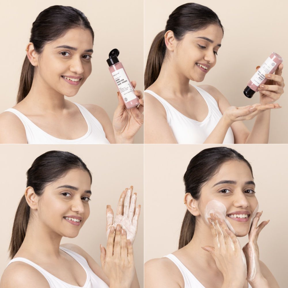 Brillare Rose Powder Face Wash For Well Hydrated, Younger Looking Skin