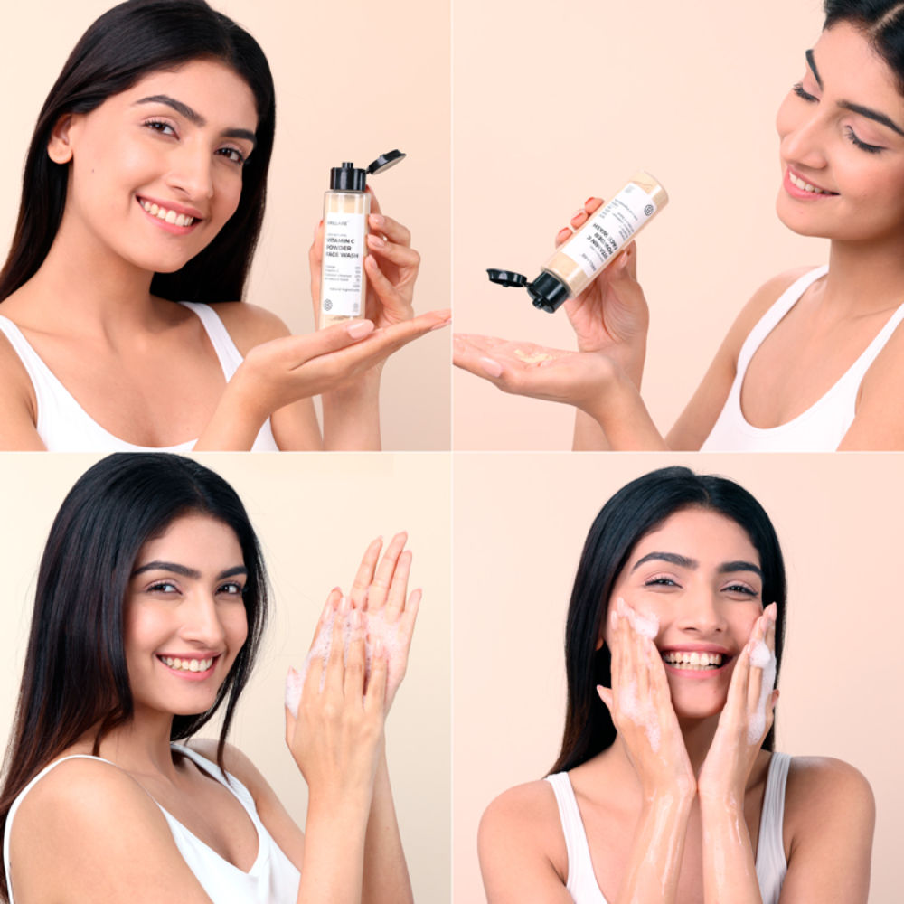 Brillare Vitamin C Powder Face Wash for Glowing, Bright Looking Skin
