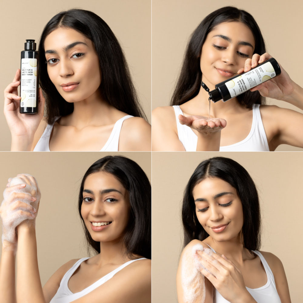 Brillare Salicylic & Lactic Acid Body Wash For Clear, Purified & Acne Prone Skin