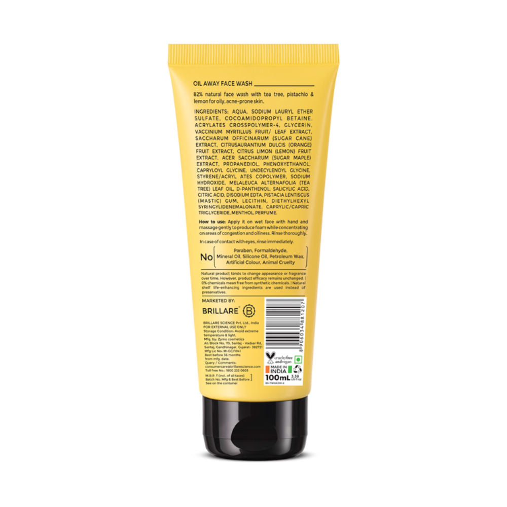 Brillare Professional Oil Away Face Wash for Oily Skin & Acne Prone Skin