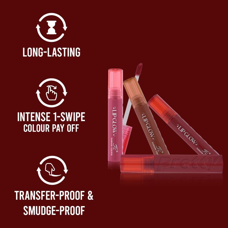 FASHION COLOUR Pretty Lip Glow Liquid Lipstick