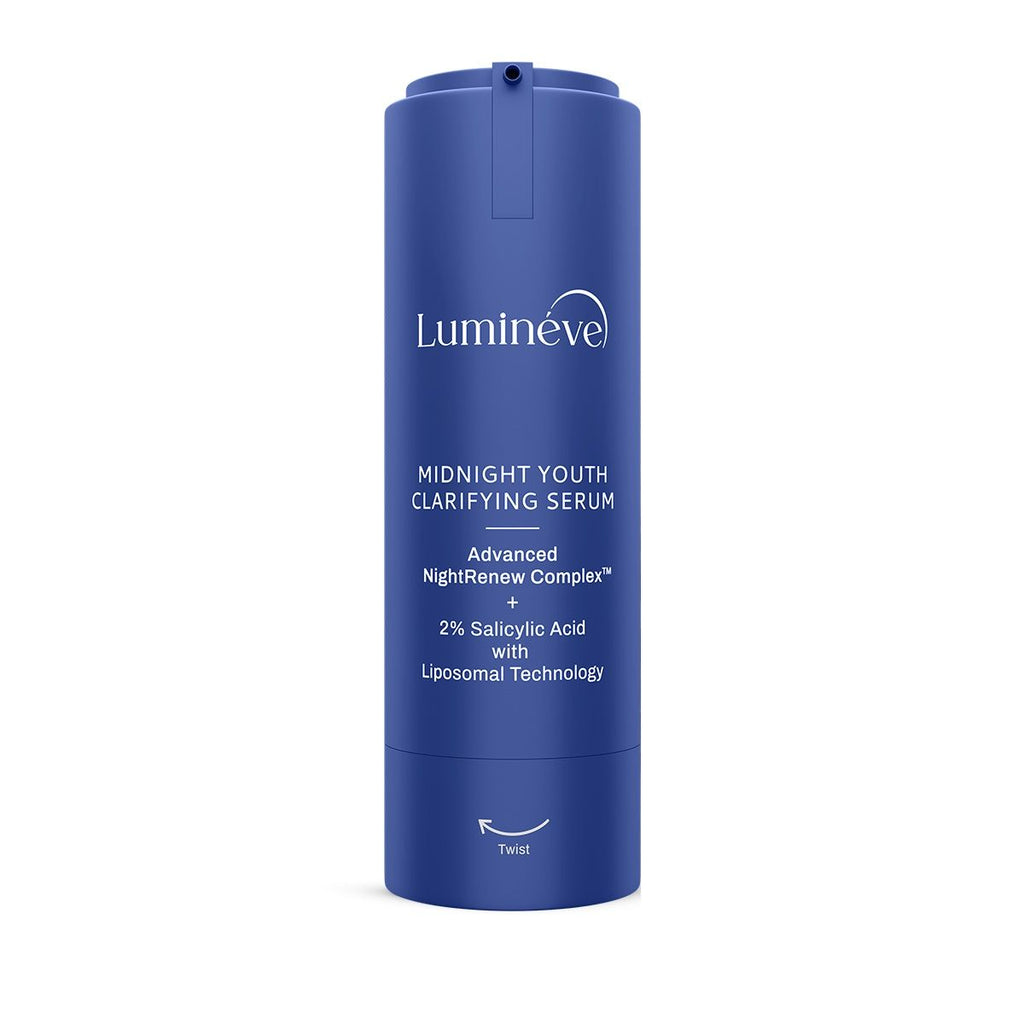 Lumineve 2% Salicylic Acid Face Serum for Active Acne & Pores with Advanced NightRenew Complex