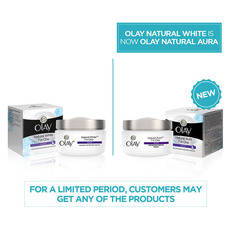 Olay Natural Aura Day Cream With SPF 15, Glowing Radiance Cream With Niacinamide, Vitamin Pro B5, E