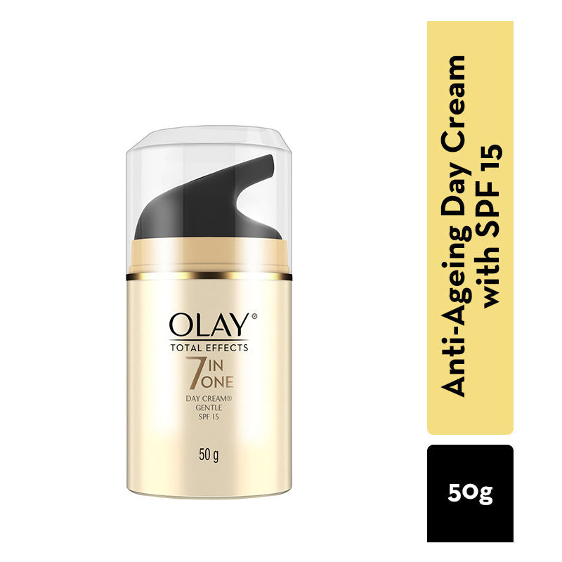 Olay Total Effects Day Cream,Gentle With SPF 15 For Sensitive Skin, Fights 7 Signs of Ageing
